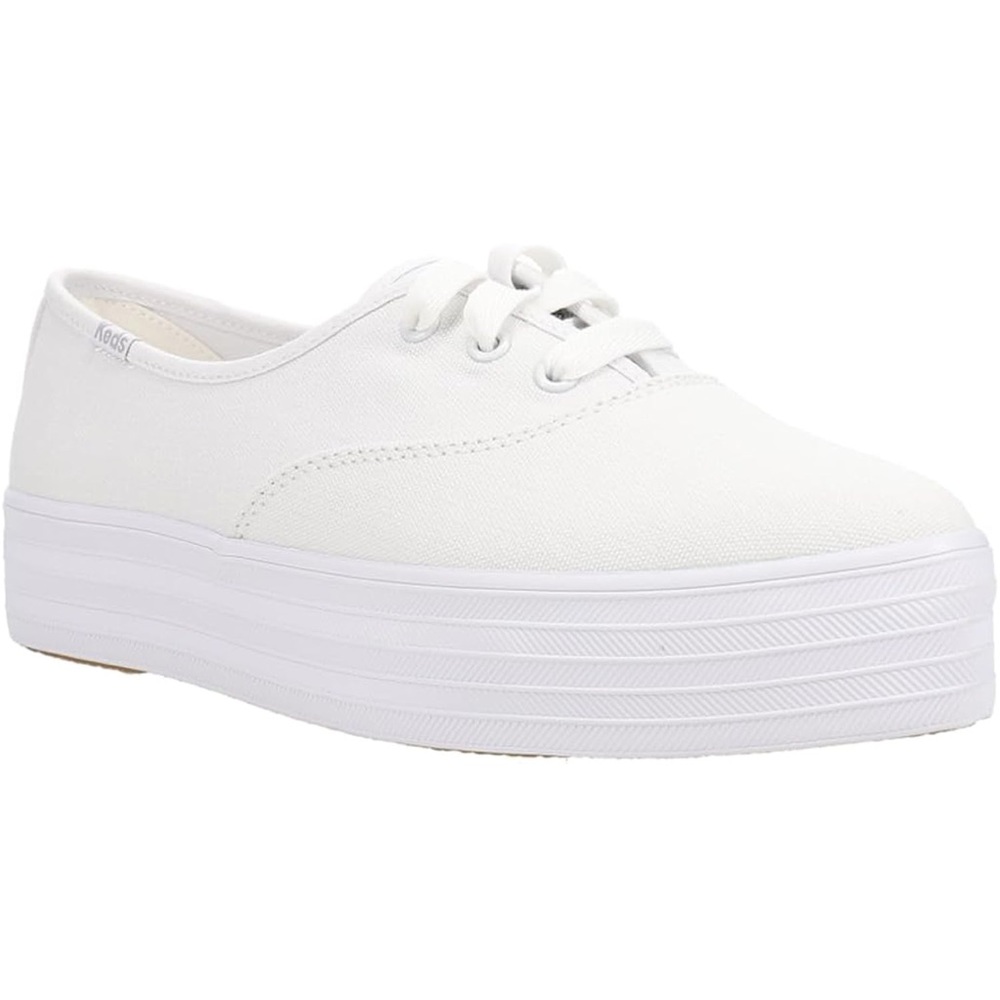 Keds Platform Canvas Sneakers in White
